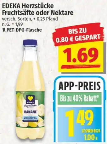 NP Discount EDEKA Herzstücke Fruchtsäfte oder Nektare Angebot