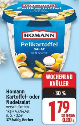 NP Discount Homann Kartoffel- oder Nudelsalat Angebot