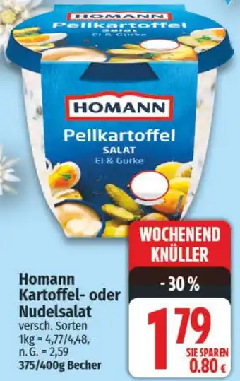 NP Discount Homann Kartoffel- oder Nudelsalat Angebot