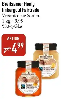 Galeria Markthalle Breitsamer Honig Imkergold Fairtrade Angebot