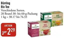 Galeria Markthalle Bünting Bio Tee Angebot