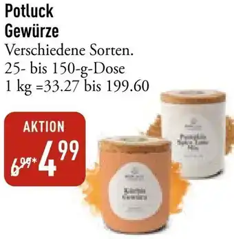 Galeria Markthalle Potluck Gewürze Angebot