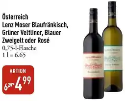 Galeria Markthalle Österreich Lenz Moser Blaufränkisch, Grüner Veltliner, Blauer Zweigelt oder Rosé Angebot