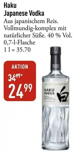 Galeria Markthalle Haku Japanese Vodka Angebot