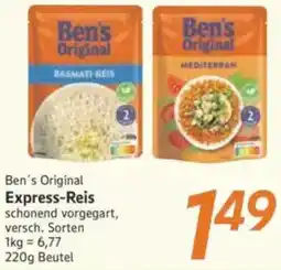 inkoop Ben's Original Express-Reis Angebot