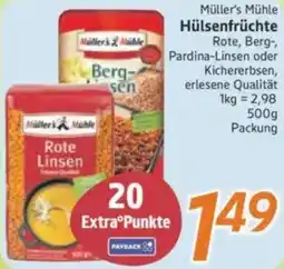 inkoop Müller's Mühle Hülsenfrüchte Angebot