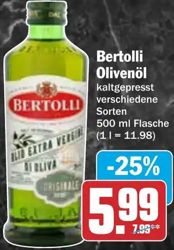 HIT Bertolli Olivenöl Angebot