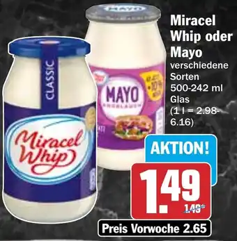 HIT Miracel Whip oder Mayo Angebot
