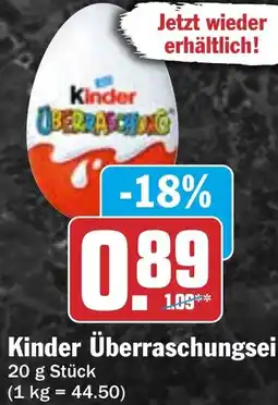 HIT Kinder Überraschungsei Angebot