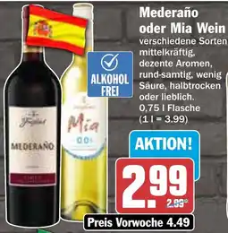 HIT Mederaño oder Mia Wein Angebot