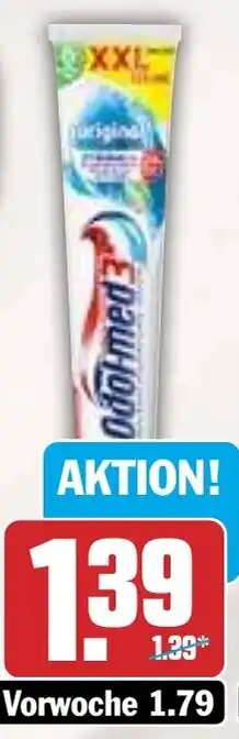 HIT Odol med 3 Zahncreme oder med 3 Zahncreme Plus Angebot