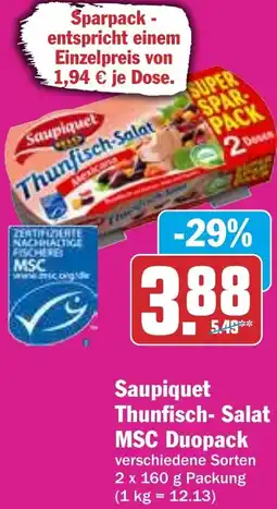 HIT Saupiquet Thunfisch Salat MSC Duopack Angebot
