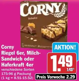 HIT Corny Riegel 6er, Milch Sandwich oder Haferkraft 4er Angebot
