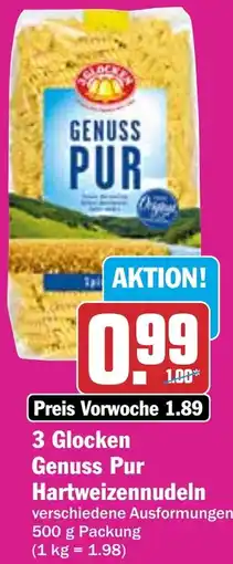 HIT 3 Glocken Genuss Pur Hartweizennudeln Angebot