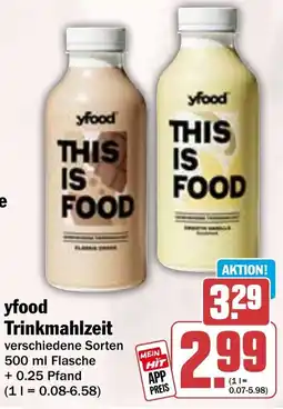 HIT yfood Trinkmahlzeit Angebot