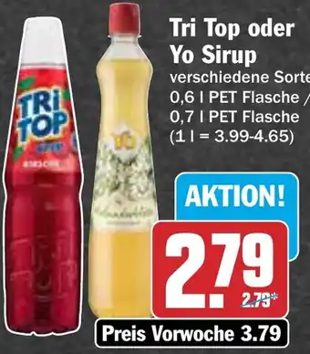 HIT Tri Top oder Yo Sirup Angebot