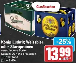 HIT König Ludwig Weissbier oder Staropramen Angebot