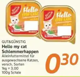 inkoop GUT&GÜNSTIG Hello my cat Schlemmerhappen Angebot