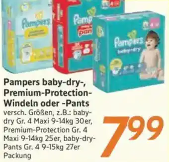 inkoop Pampers baby-dry, Premium-Protection Windeln oder Pants Angebot