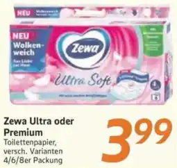 inkoop Zewa Ultra oder Premium Toilettenpapier Angebot
