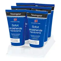 Netto Marken-Discount Neutrogena Sofort Einziehende Handcreme 75 ml, 6er Pack Angebot