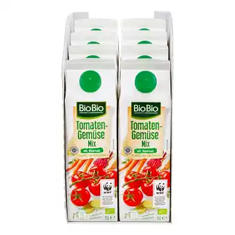 Netto Marken-Discount BioBio Tomaten-Gemüse-Mix 1 Liter, 8er Pack Angebot