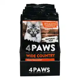 Netto Marken-Discount 4 PAWS Katzentrockennahrung Pute 400 g, 6er Pack Angebot