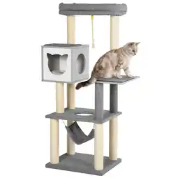 Netto Marken-Discount PawHut Kratzbaum Klasse E1 Spanplatte, Plüsch, Sisal Angebot