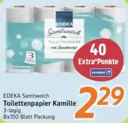 inkoop EDEKA Samtweich Toilettenpapier Kamille Angebot