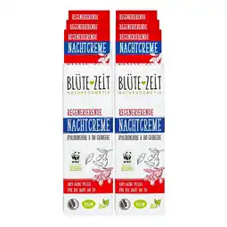 Netto Marken-Discount BLÜTE-ZEIT Nachtcreme Hyaluronsäure Bio-Gojibeere 50 ml, 6er Pack Angebot
