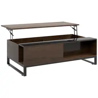 Netto Marken-Discount HOMCOM Couchtisch Spanplatte, Stahl, gehärtetes Glas Angebot