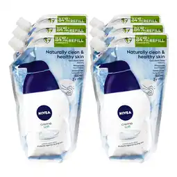 Netto Marken-Discount NIVEA Flüssigseife Creme Soft Nachfüllbeutel 500 ml, 6er Pack Angebot