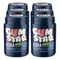 Netto Marken-Discount Gumstar Euka Menthol Kaugummi 50 Stück, 6er Pack Angebot