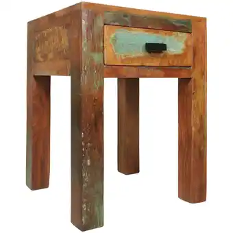 Netto Marken-Discount KADIMA DESIGN Nachttisch Diana, Shabby Chic, Mango-Holz, 40x40x55 cm - Einzigartig & Praktisch Angebot