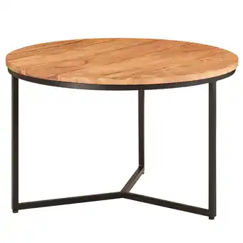 Netto Marken-Discount KADIMA DESIGN Akazienholz Couchtisch, Elegantes Design, Stauraum, Robustes Eisengestell Angebot