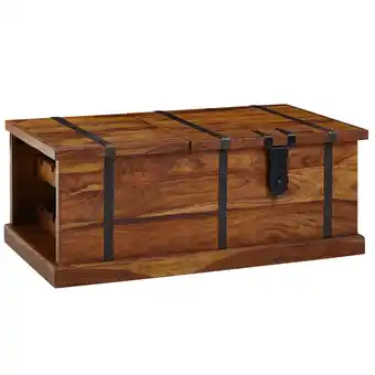Netto Marken-Discount Massivholz Couchtisch Handgefertigt mit Weinregal 100x60x40 cm Wohnzimmertisch Edelholz Angebot
