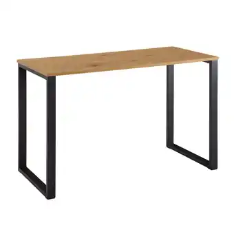 Netto Marken-Discount KADIMA DESIGN Eiche-Schreibtisch, Robuste Metallbeine, Vielseitig, Stabil, Modern, 120x60x76 cm Angebot