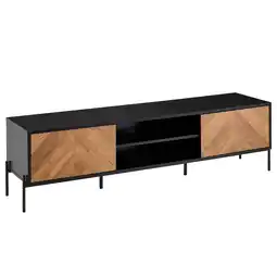 Netto Marken-Discount KADIMA DESIGN Modernes TV-Lowboard, V-Muster, Für 70-Zoll Fernseher, Anti-Rutsch-Noppen Angebot