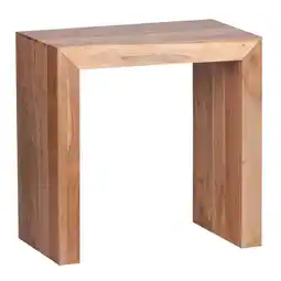 Netto Marken-Discount KADIMA DESIGN Massivholz-Beistelltisch NAKO: Einzigartig, zeitlos, 60x35x60 cm, handgefertigt Angebot