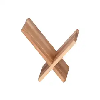 Netto Marken-Discount KADIMA DESIGN Zeitungsständer NAKO Massiv: Handgefertigt, X-Form, Sheeshamholz, pflegeleicht Angebot