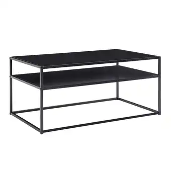 Netto Marken-Discount KADIMA DESIGN Couchtisch Modern Edge, Robuster Industrial-Stil Wohnzimmertisch mit Stauraum Angebot