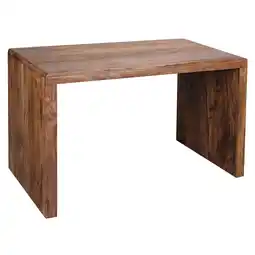 Netto Marken-Discount KADIMA DESIGN Schreibtisch TEKO: Massivholz Sheesham, 120x60 cm, Stauraum, abgerundete Ecken, stabil Angebot