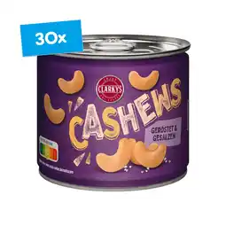 Netto Marken-Discount Clarkys Cashews geröstet und gesalzen 150 g, 30er Pack Angebot