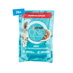 Netto Marken-Discount PURINA One Adult Katzennassfutter mit Rind und Karotten 85 g, 26er Pack Angebot