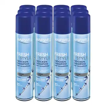 Netto Marken-Discount Hairwell Trockenshampoo Fresh & Style 200 ml, 12er Pack Angebot