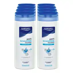 Netto Marken-Discount Hairwell Shampoo Anti Schuppen Hydro Balance 300 ml, 8er Pack Angebot