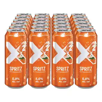 Netto Marken-Discount X2 Spritz Bitterorange Bier Mix 5,0 % vol 0,5 Liter Dose, 24er Pack Angebot