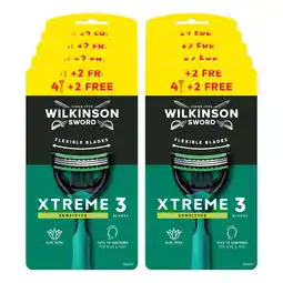 Netto Marken-Discount Wilkinson Xtreme 3 Sensitive 4 Stück +2, Einwegrasierer für Männer, 10er Pack Angebot