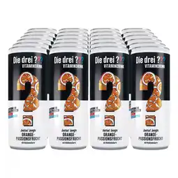 Netto Marken-Discount Die Drei Fragezeichen Vitamindrink Orange-Passionsfrucht Justus' Jungle 250ml, 24er Pack Angebot