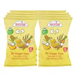 Netto Marken-Discount FruchtBar – Bio-Knusper-Enten mit Karotte, Kürbis, Mais, Reis 30g, 8er Pack Angebot